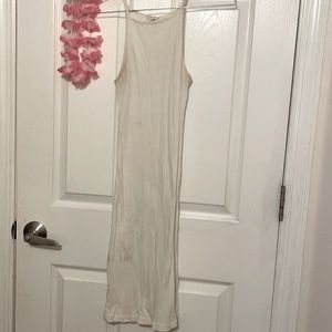 Skinny white dress